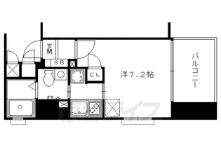 ベラジオ四条烏丸【801号室】の間取り