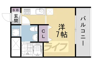 京都府京都市下京区東洞院通綾小路下ル扇酒屋町【マンション】の間取り