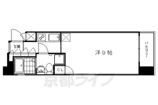 ベラジオ四条烏丸【11階】の間取り