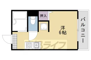 インペリアル有栖川【203号室】の間取り