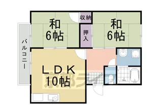 京都府京都市西京区山田出口町【アパート】の間取り