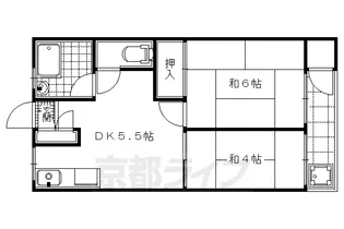 藤岡マンション【4階】の間取り