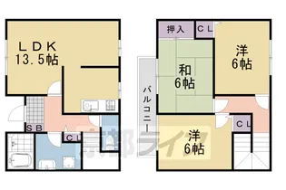 アルカディア【C号室】の間取り