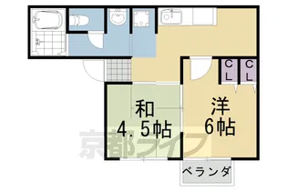 メゾンエスポワール Ⅱ【B-202号室】の間取り