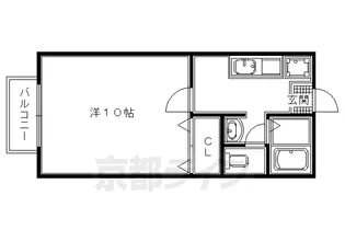 ビーライン清風【101号室】の間取り