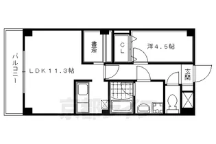 Bell・demeure石灘【4階】の間取り