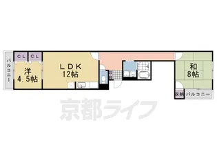 ONマンション【2階】の間取り