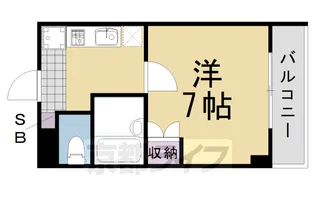 京都府京都市西京区川島粟田町【マンション】の間取り