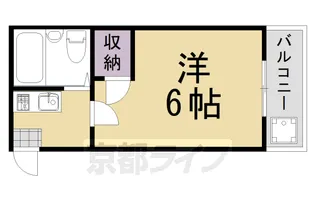 ドリーム・カム桂【206号室】の間取り