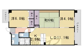 コルテ・デ・春日【503号室】の間取り