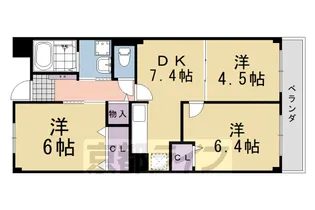 「ヴィラ アルシオーネ」【2階】の間取り
