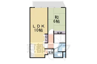 ラヴィアン河原町【303号室】の間取り