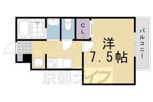 ボワ・ヴィラージュⅡ【1階】の間取り