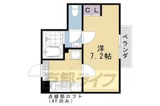 アブティール桂西口【4-C号室】の間取り