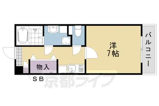 エリーフラッツ嵐山【3階】の間取り