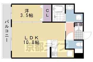 ハピネスクエア桂【2階】の間取り