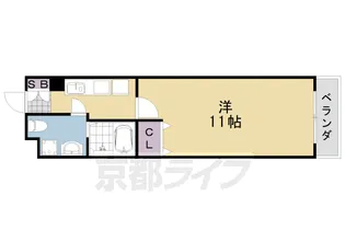 1Kの間取り画像