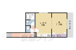 シャルレ10番館【4階】の間取り