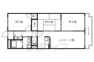 ソレーユ小栗栖【2階】の間取り