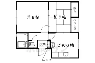 八代マンション【301号室】の間取り
