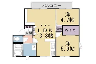 コキチハウス【201号室】の間取り
