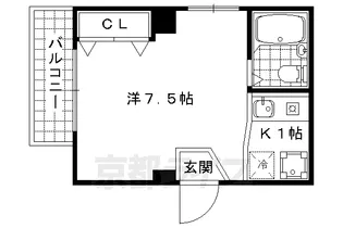 京都府京都市山科区音羽役出町【マンション】の間取り