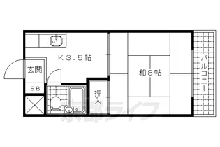 西浦マンション【32号室】の間取り