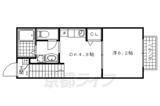 カーサ ディ カメリア【203号室】の間取り