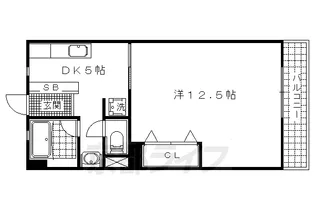 ヤマブハイツ【306号室】の間取り