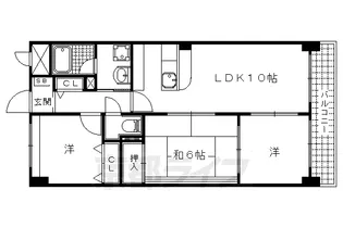 モイセス桜木【1階】の間取り