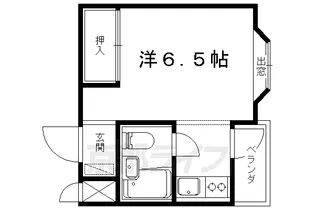 ハウスパシフィック【405号室】の間取り