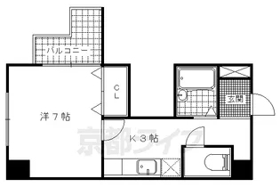 京都府京都市山科区音羽前田町【マンション】の間取り