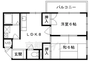 沢町ハイツ【203号室】の間取り