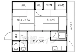 赤澤マンション【205号室】の間取り