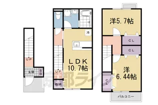 レイクパレット【2階】の間取り