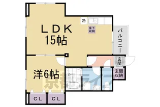 レイクパレット【1階】の間取り