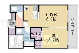 セレンディピティ堅田【3階】の間取り