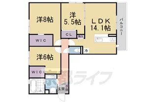 ボヌール【2階】の間取り