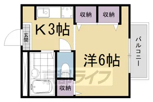 第44長栄ロイヤルコーポ瀬田【303号室】の間取り
