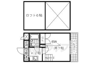 エクセレントみささぎ【202号室】の間取り
