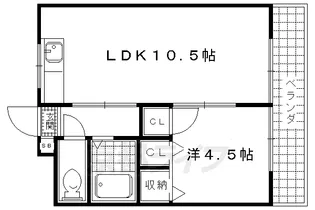 メゾンソレイユ【302号室】の間取り