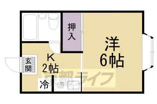 ベルジュムール【205号室】の間取り