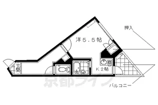 Four Seven 八条口【300号室】の間取り