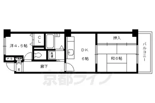 トーカン淀本町マンション【202号室】の間取り