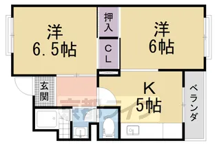 京都府京都市山科区西野岸ノ下町【マンション】の間取り
