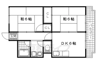 山本ハイツ【202号室】の間取り