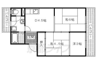ハイツクローバー【D201号室】の間取り