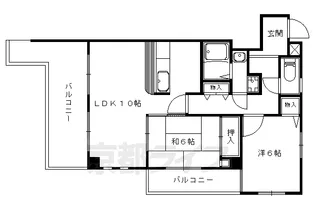 HILL TOP【301号室】の間取り