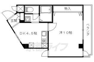 メディナ椥辻【801号室】の間取り