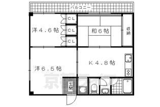 アースコート四ノ宮【203号室】の間取り